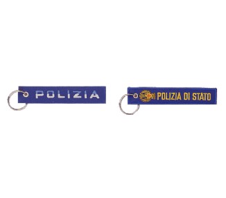 PORTACHIAVI IN TESSUTO POLIZIA DI STATO