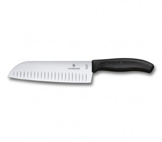 VICTORINOX COLT SANTOKU C/ALVEOLI NERO