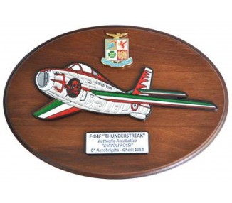 CREST AERONAUTICA MILITARE ARALDICO AEREI F-84 DIAVOLI ROSSI