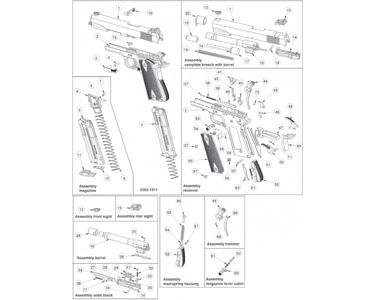 TACCA DI MIRA SIG SAUER MOD.1911