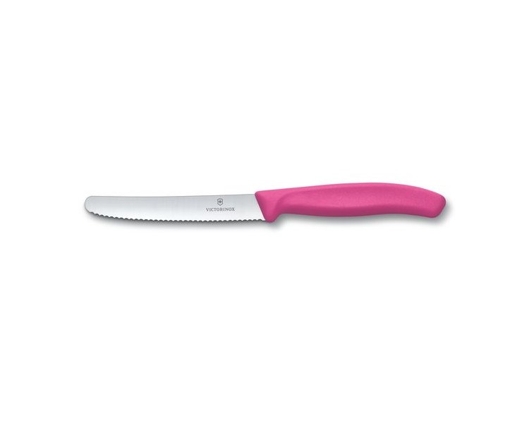 VICTORINOX COLTELLO TAVOLA ONDULATO ROSA