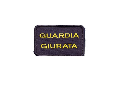 RICAMO GUARDIA GIURATA QUADRATO