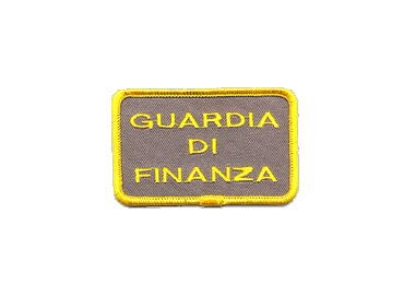 RICAMO FINANZA SCRITTA RETT B/GRIGIO