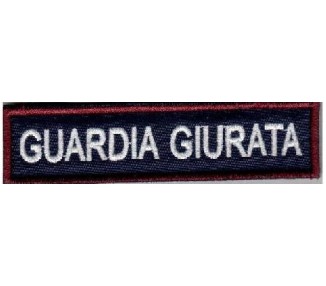 RICAMO GUARDIA GIURATA