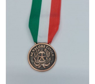 MEDAGLIA VALORE CIVILE BRONZO