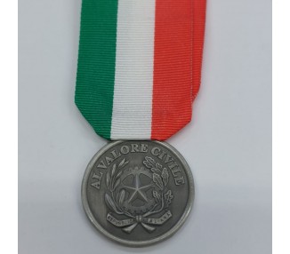 MEDAGLIA VALORE CIVILE ARGENTO