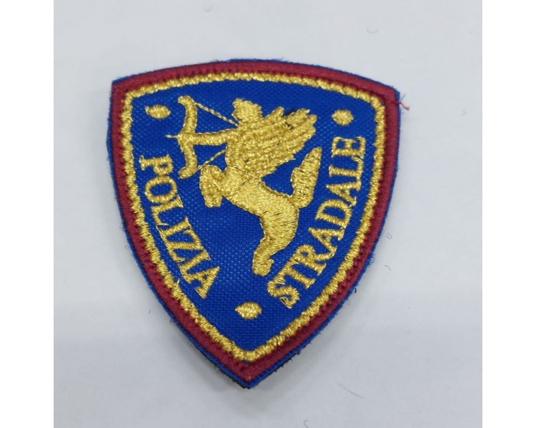 SCIDETTO POLIZIA STRADALE RICAMATO