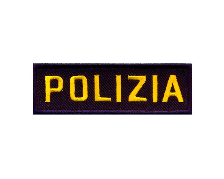 RICAMO POLIZIA RETTANGOLARE