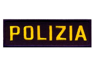 RICAMO POLIZIA RETTANGOLARE