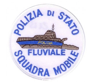 RICAMO POLIZIA SQUADRA MOBILE FLUVIALE