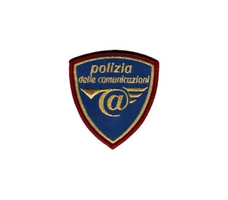 SCUDETTO POLIZIA DELLE COMUNICAZI PLASTICA