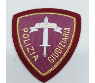 SCUDETTO POLIZIA GIUDIZIARIA PLASTICA