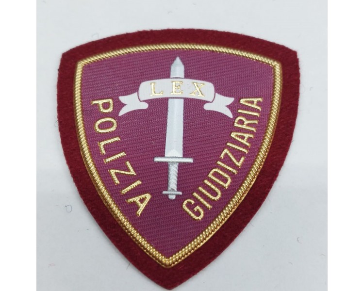 SCUDETTO POLIZIA GIUDIZIARIA PLASTICA