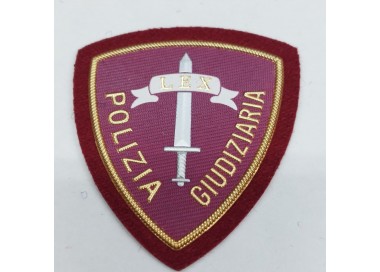 SCUDETTO POLIZIA GIUDIZIARIA PLASTICA