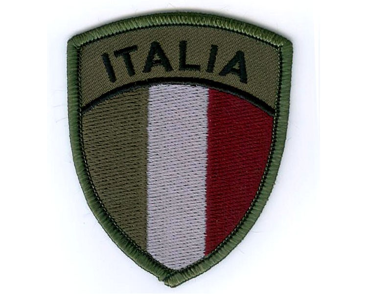 SCUDETTO ITALIA RICAMATO BASSA VISIB