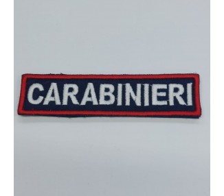 SCRITTA CARABINIERI BORDO ROSSO