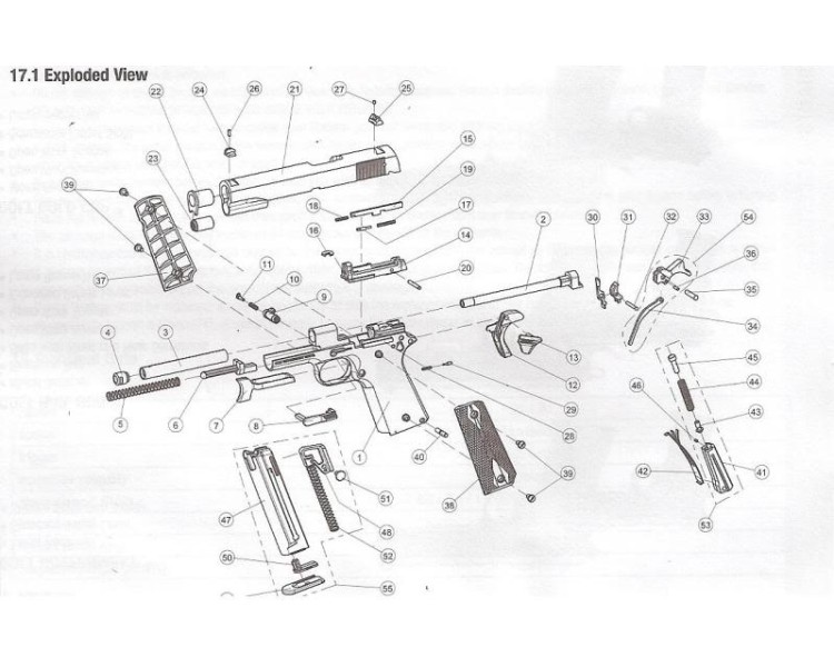 WALTHER RICAMBI COLT 1911 NR.17