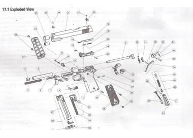 WALTHER RICAMBI COLT 1911 NR.17