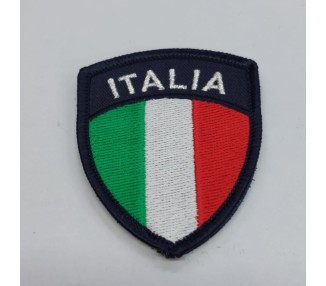 SCUDETTO ITALIA RICAMATO BLU