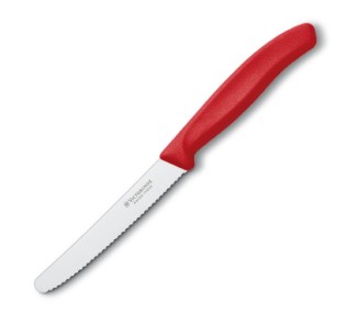 VICTORINOX COLTELLO TAVOLA ONDULATO ROSSO