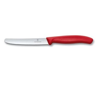 VICTORINOX COLTELLO TAVOLA ONDULATO ARANCIO