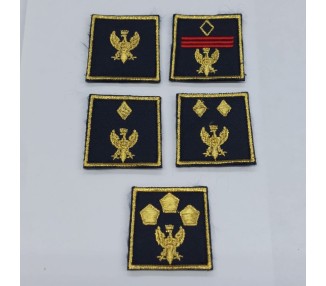 GRADI POLIZIA RICAMATI VELCRO ASSORTITI