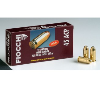 CARTUCCE CAL.45 ACP FIOCCHI GR.230 FMJ C/50