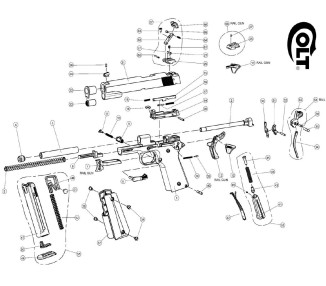 WALTHER RICAMBI COLT 1911 517.400.08.0