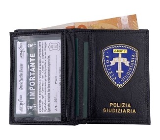 PORTAFOGLIO POLIZIA GIUDIZIARIA GHOST PL.BLU