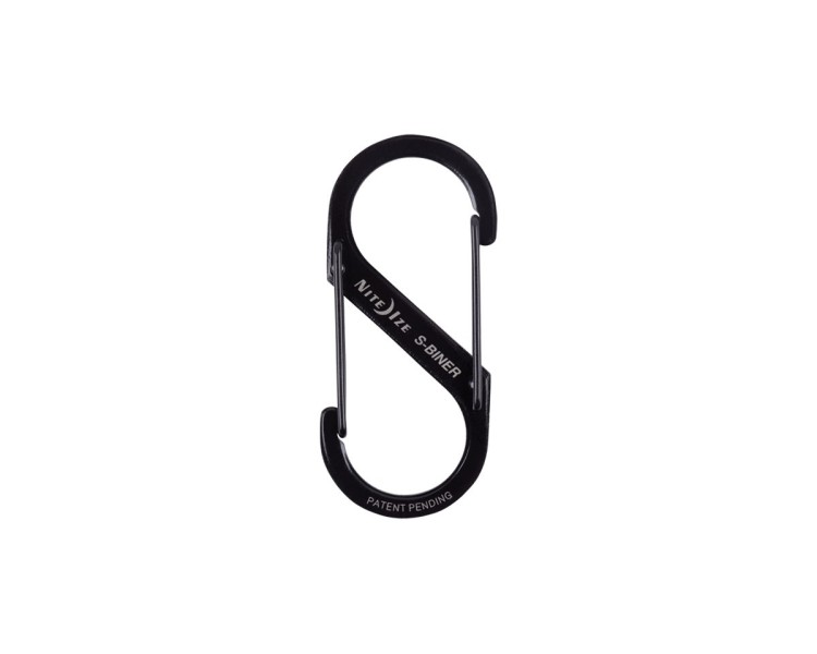 MOSCHETTONE DUAL CARABINER MEDIO NERO