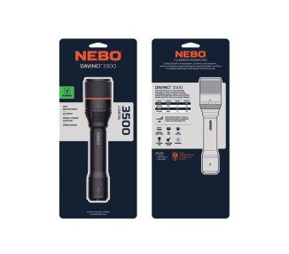 TORCIA NEBO DAVINCI RICARICABILE 3500 LUMENS