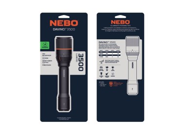 TORCIA NEBO DAVINCI RICARICABILE 3500 LUMENS