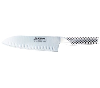 COLTELLO GLOBAL SANTOKU ALVEOLATO G80