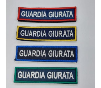 RICAMO GUARDIA GIURATA