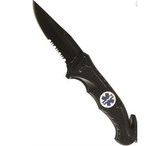 COLTELLO AUTO RESCUE NERO