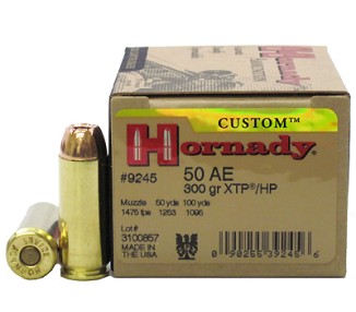 CARTUCCE CAL.50 AE HORNADY GR.300