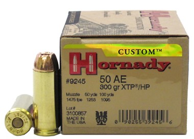 CARTUCCE CAL.50 AE HORNADY GR.300