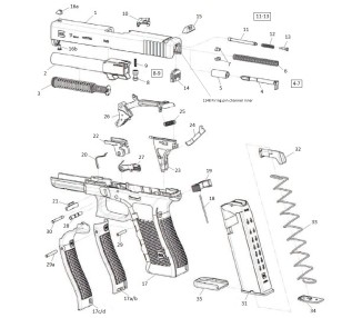 GLOCK RICAMBI FIRING PIN SAFETY ASS. 77