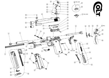 WALTHER RICAMBI COLT 1911 517.400.08.0