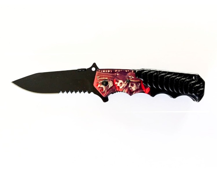 COLTELLO TATTICO ROSSO/NERO