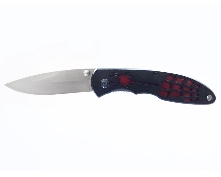 COLTELLO SPYDER NERO/ROSSO