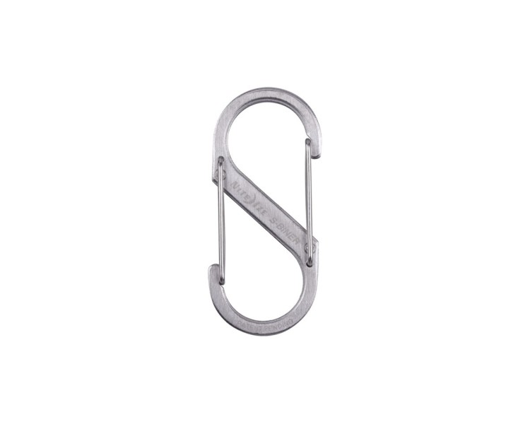 MOSCHETTONE DUAL CARABINER MEDIO SILVER