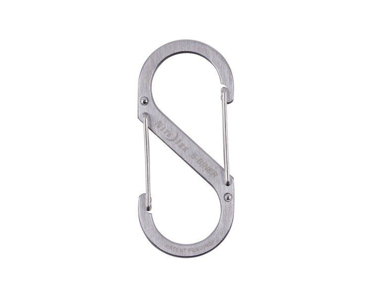 MOSCHETTONE DUAL CARABINER GRANDE SILVER