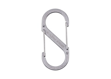 MOSCHETTONE DUAL CARABINER GRANDE SILVER