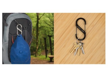 MOSCHETTONE DUAL CARABINER GRANDE SILVER