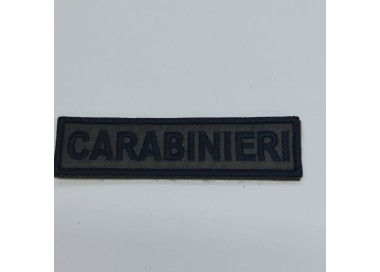 RICAMO SCRITTA CARABINIERE BASSA VIS