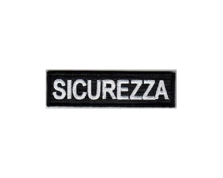 RICAMO SCRITTA SICUREZZA