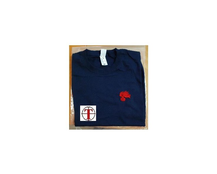 T-SHIRT CARABINIERI BLU C/FIAMMA ROSSA