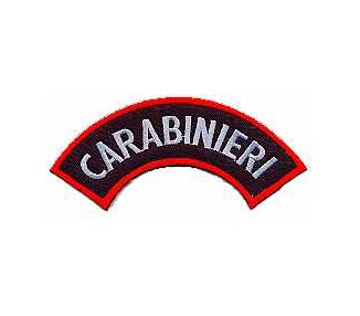 RICAMO CARABINIERI SCRITTA AD ARCO