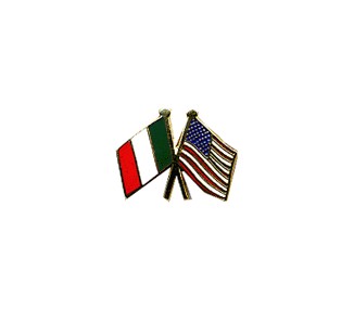 PIN BANDIERA ITALIA + U.S.A.